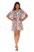 Seashell Print Cover-up Kaftan