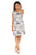 V-neck Abstract Reef Print Dress