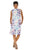 Blue Coral reef Zipper Neck print (UPF) dress