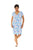 Turquoise Floral Print (UPF) Short sleeve Dress